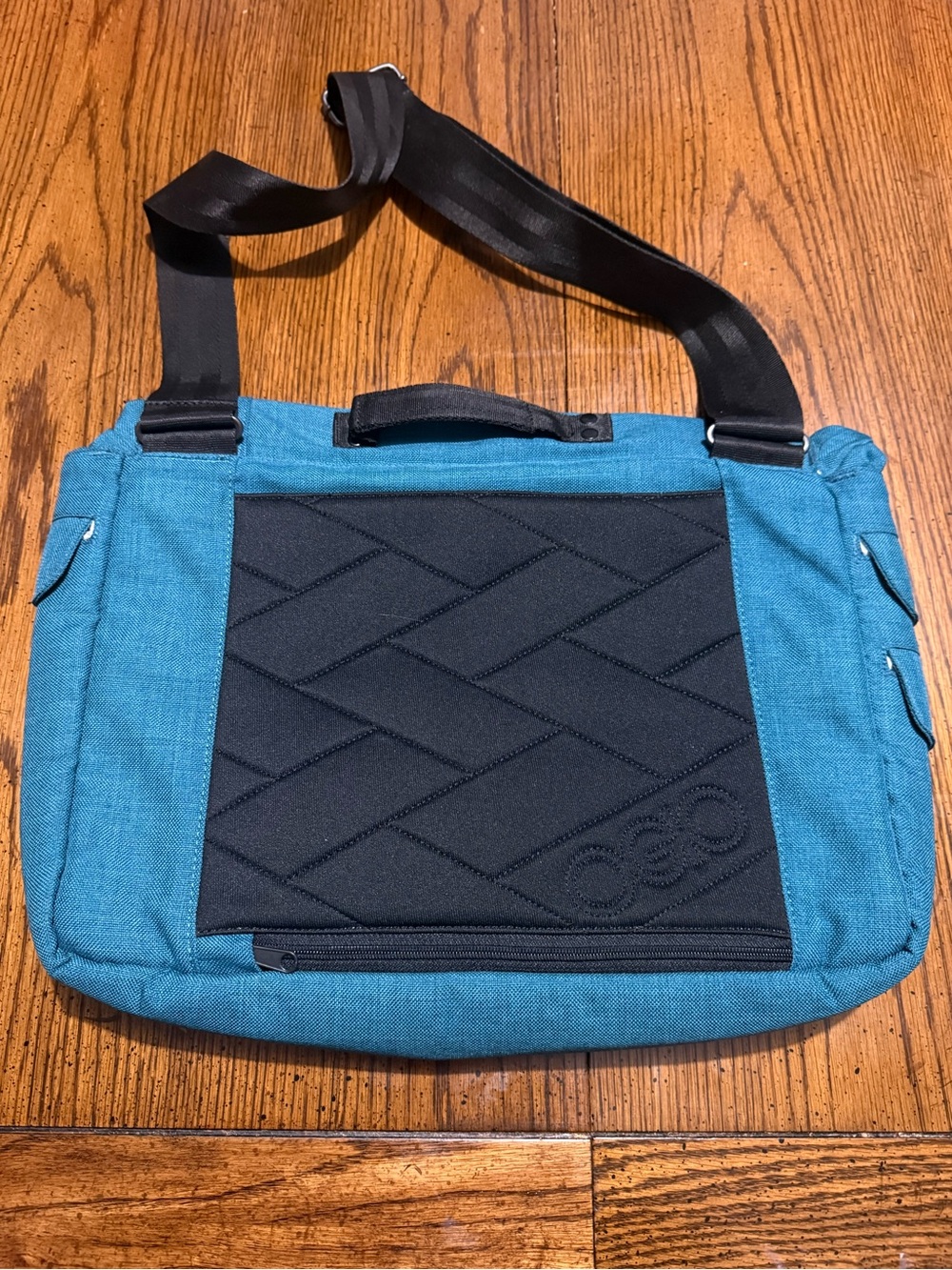 OGIO Teal Messenger Bag with Black Strap - Picture 6 of 11